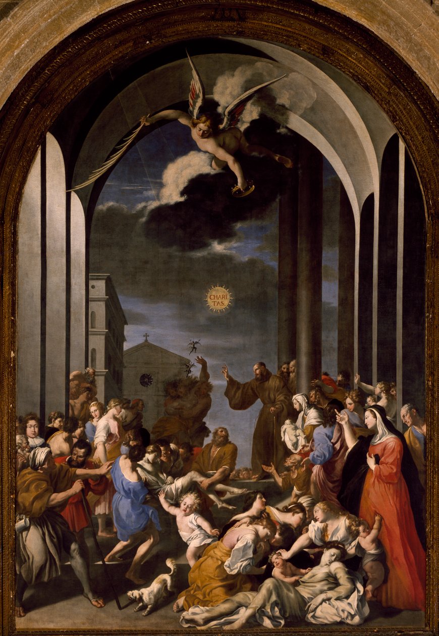 Mirakler af Skt. Frans af Paola af Giovanni Andrea Coppola (1597-1659), St. Agata-katedralen, Gallipoli, Italien af Giovanni Andrea Coppola