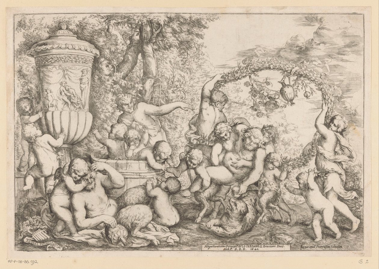 Bacchanal mødte Silenus af Giovanni Andrea Podesta