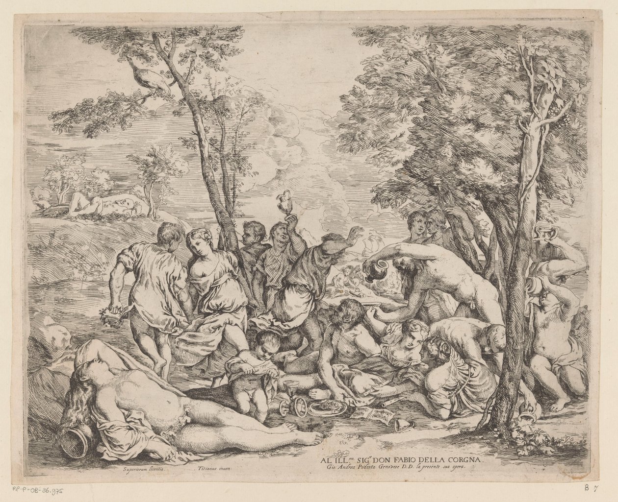 Bacchanal på Andros af Giovanni Andrea Podesta