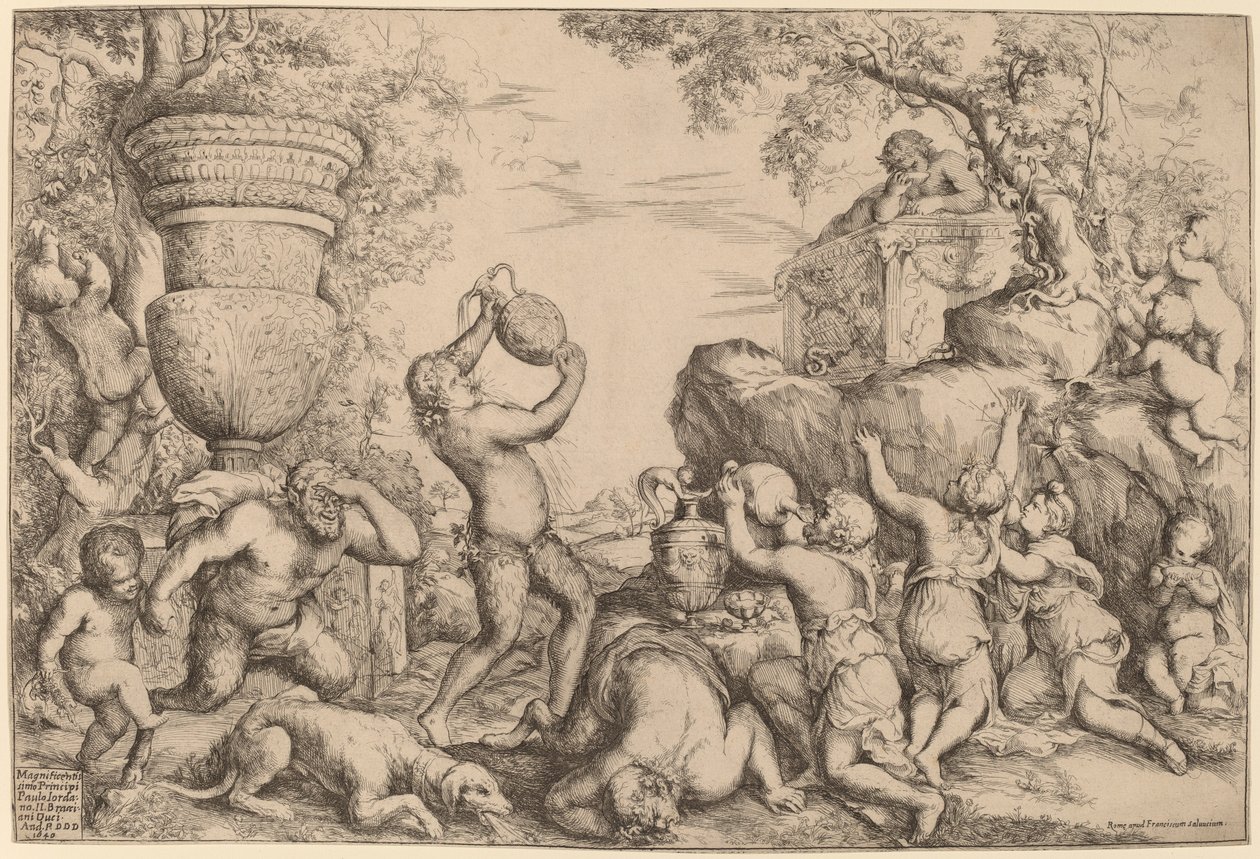 bachchanal af Giovanni Andrea Podesta