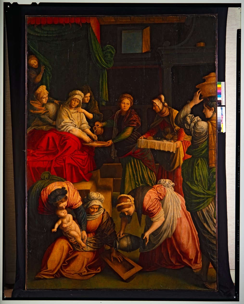 Kristus i de 100 Mariaers hus af Giovanni Andrea di Ferrari