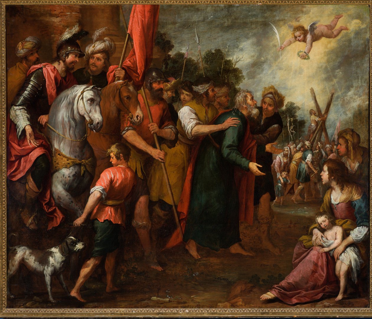 Sankt Andreas ført til martyrdøden, ca. 1669 (olie på lærred) af Giovanni Andrea di Ferrari