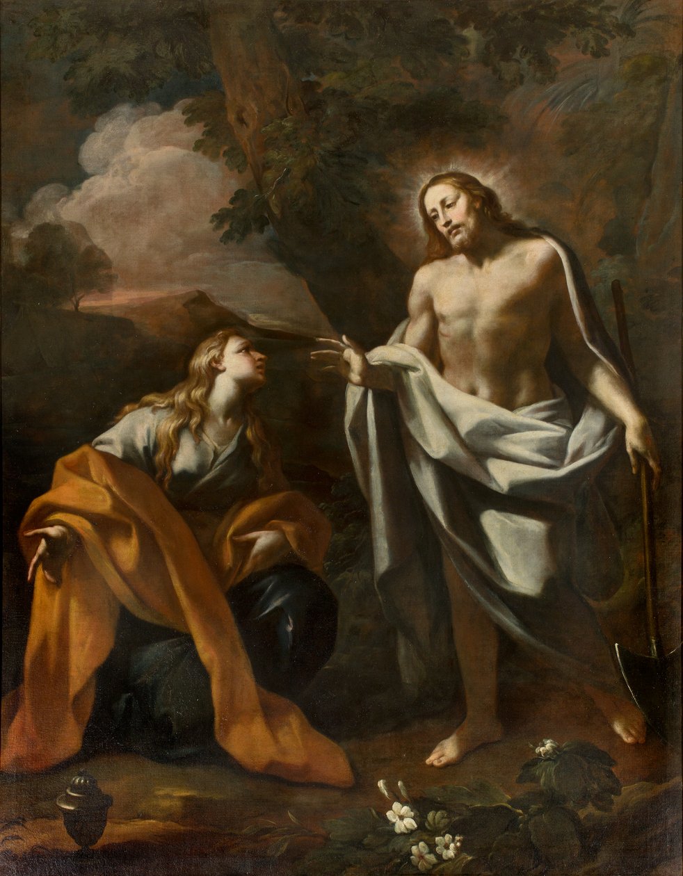 SS-sakramentets kapel, første spænd nordsiden, Noli me tangere, Giovanni Angelo Borroni, Kristi åbenbaring for Magdalene af Giovanni Angelo Borroni