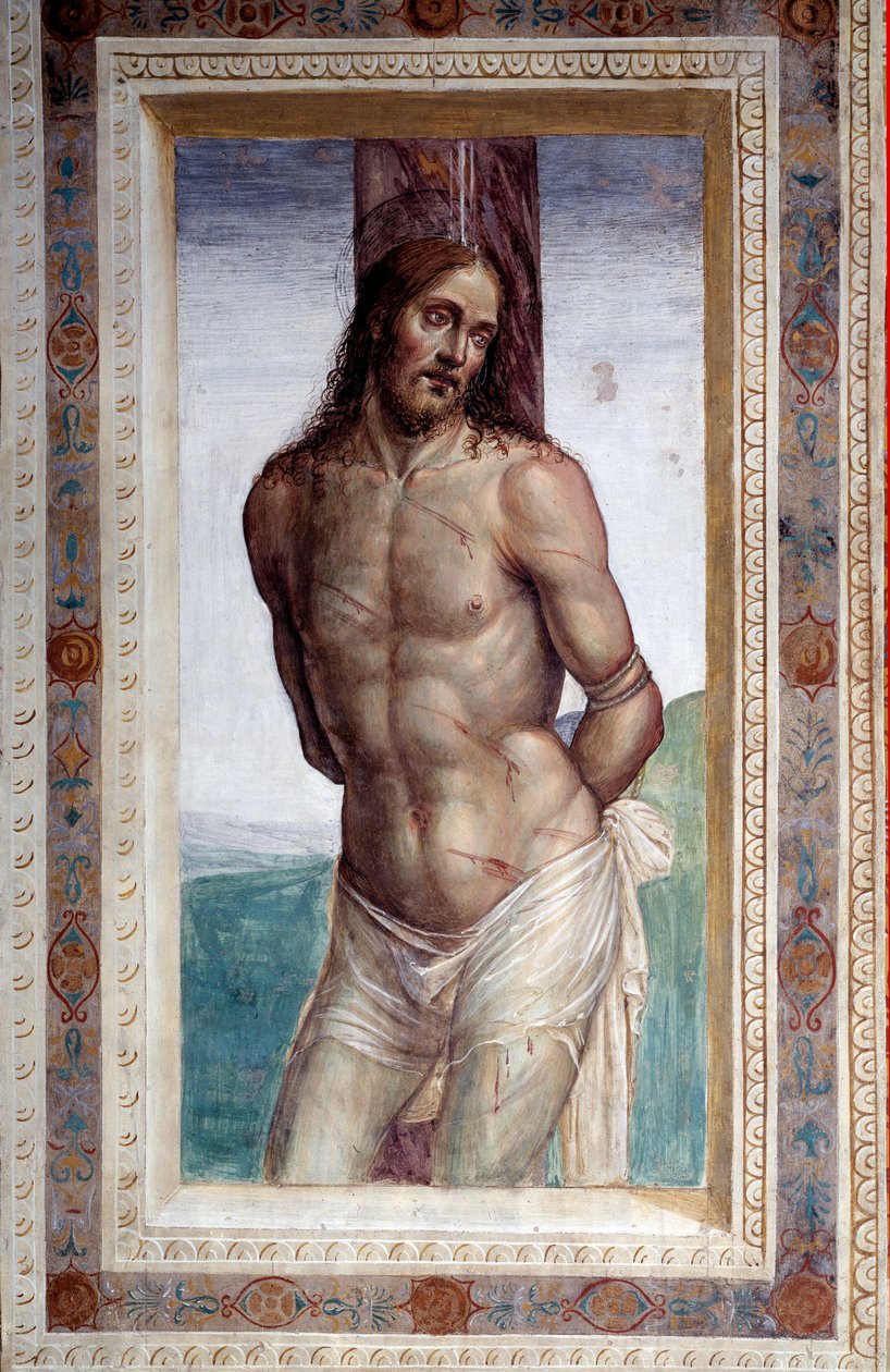 Kristus i søjlen ( Fresco af Giovanni Antonio Bazzi Sodoma
