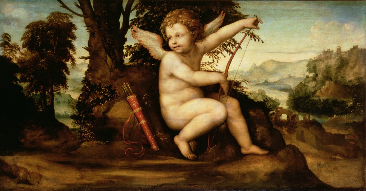 Amor i et landskab, ca.1510 af Giovanni Antonio Bazzi Sodoma