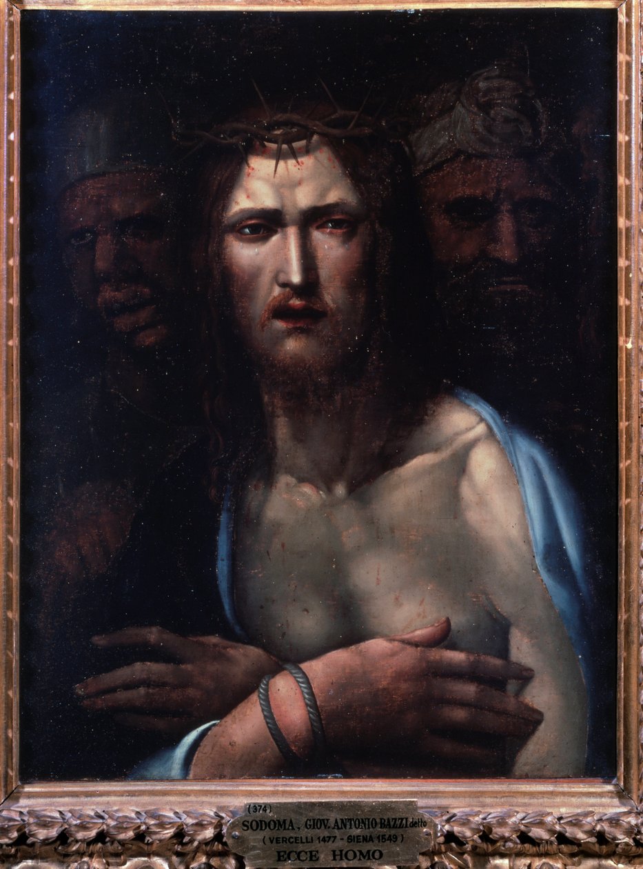 Ecce homo - olie på træ af Giovanni Antonio Bazzi Sodoma