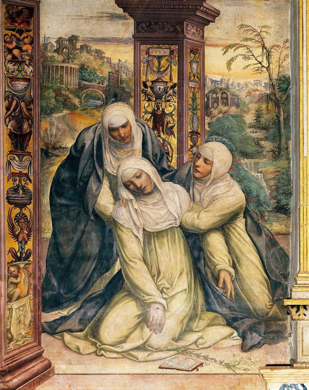 Ekstase af Saint Catherine af Siena (detaljer) af Giovanni Antonio Bazzi Sodoma