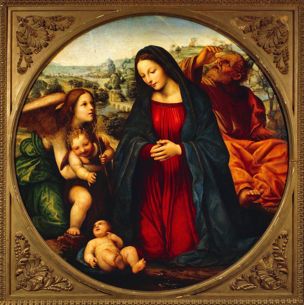 Den hellige familie, af Giovanni Antonio Bazzi, kendt som Sodoma (1477-1549) af Giovanni Antonio Bazzi Sodoma