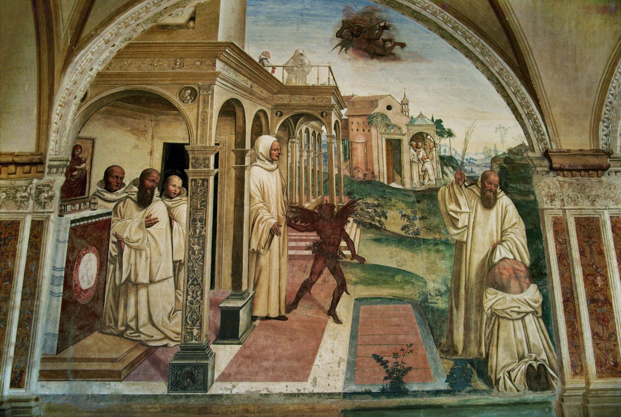 Vita af Sankt Benedikt da Nurcia af Giovanni Antonio Bazzi Sodoma