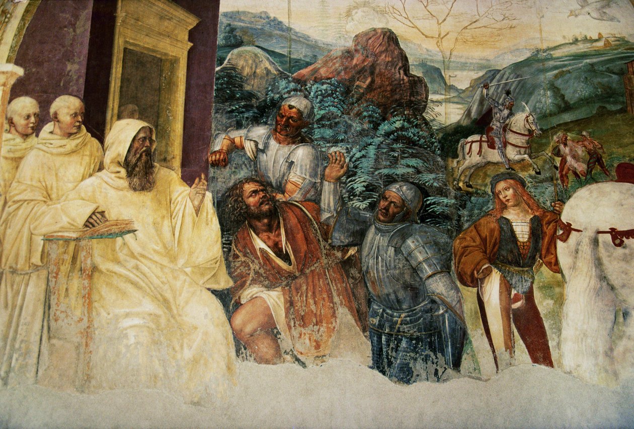 Vita af Sankt Benedikt da Nurcia af Giovanni Antonio Bazzi Sodoma