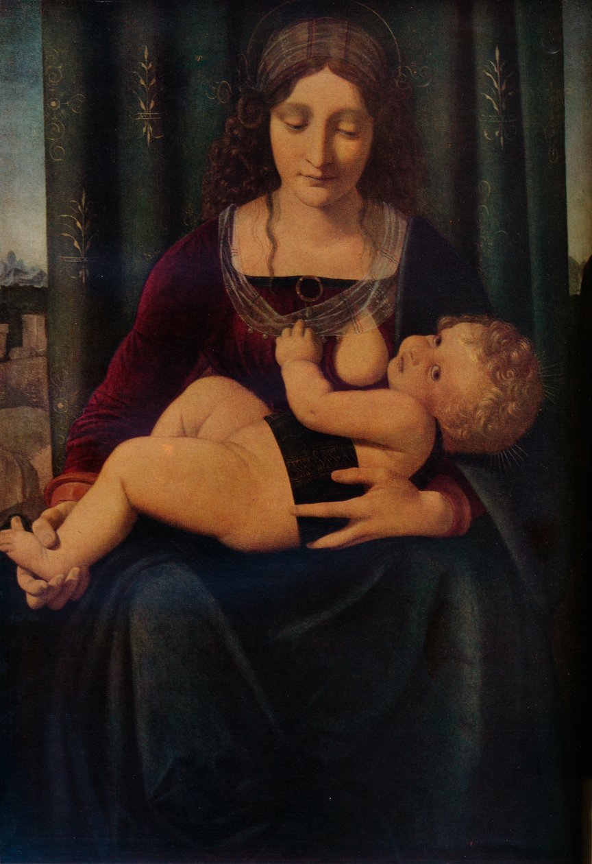 Jomfruen og barnet, c1493-9 af Giovanni Antonio Boltraffio