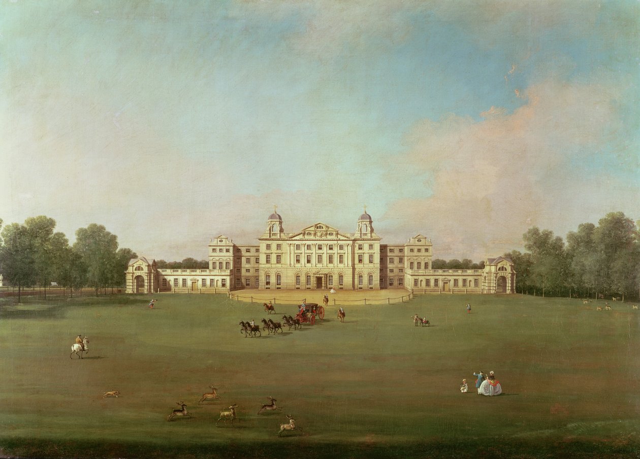 Badmintonhuset, Gloucestershire af Giovanni Antonio Canal