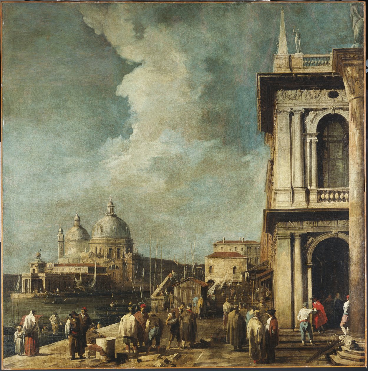 Indgangen til Canal Grande, Venedig, fra Piazzetta af Giovanni Antonio Canal