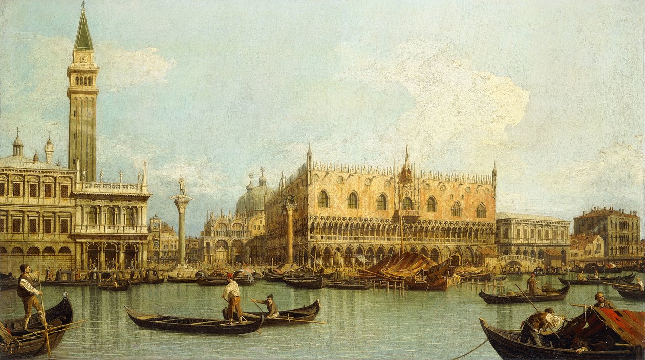 Molo, Venedig, fra Bacino di S. Marco, af Giovanni Antonio Canal