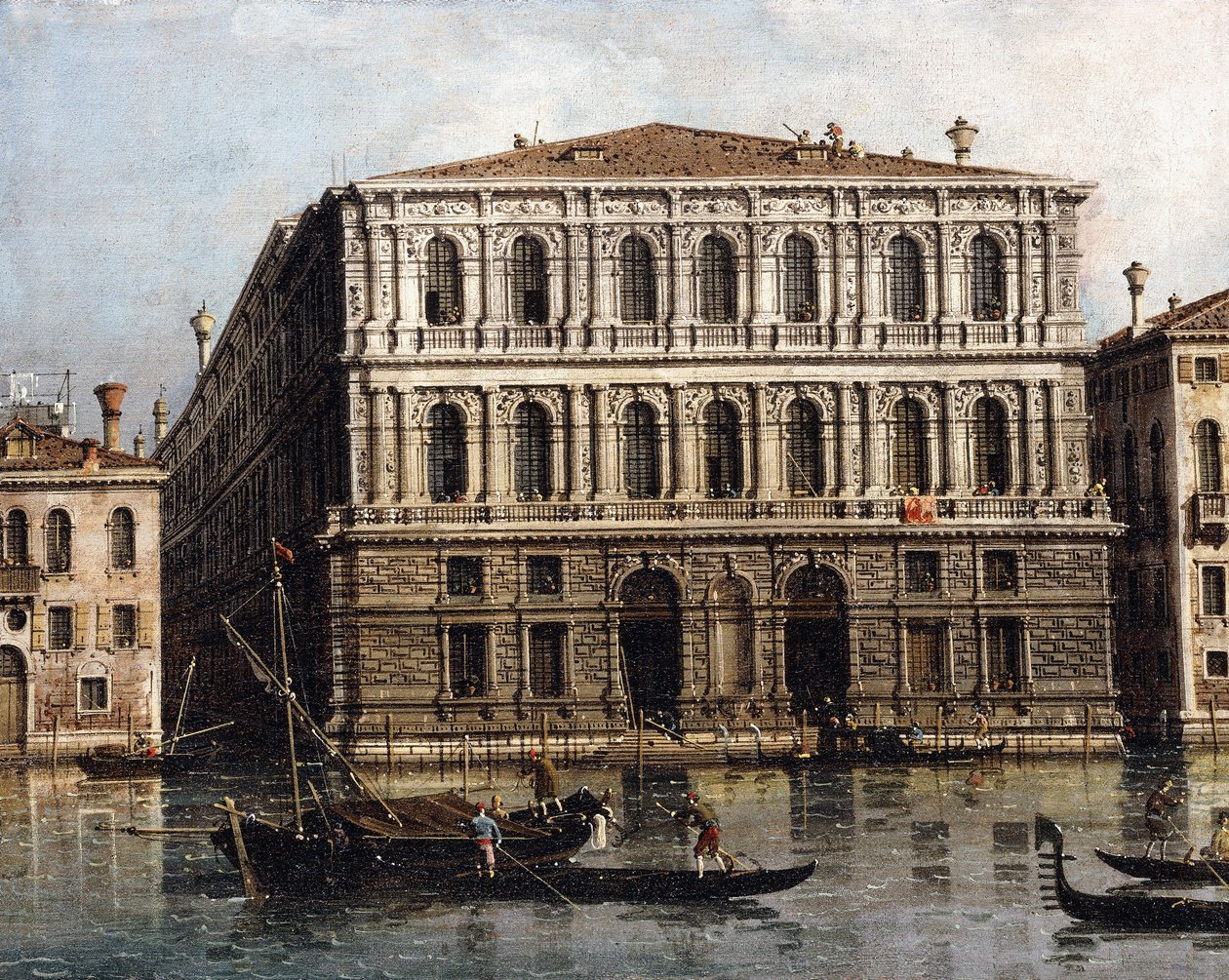 Palazzo Pesaro fra Canal Grande, Venedig, af Giovanni Antonio Canal