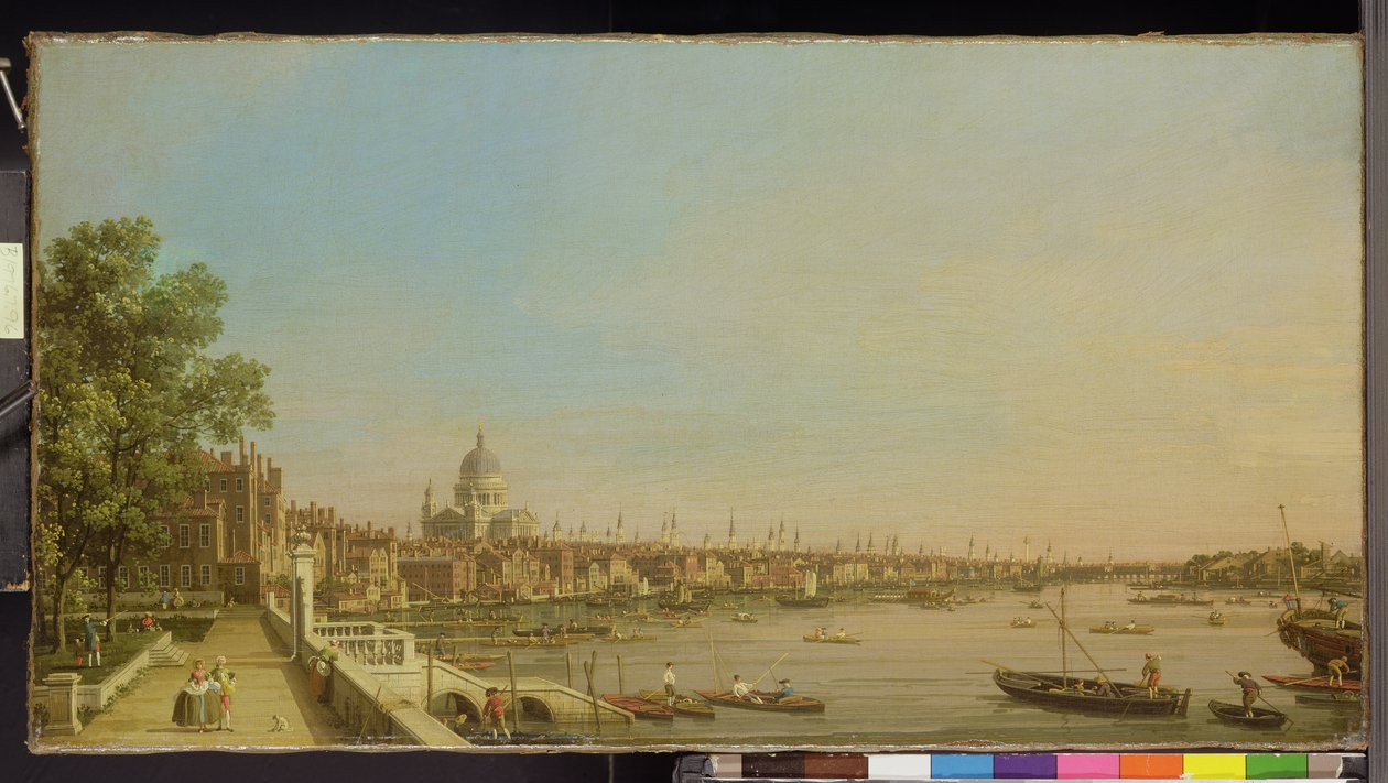 Themsen fra terrassen i Somerset House ser mod St. Paul