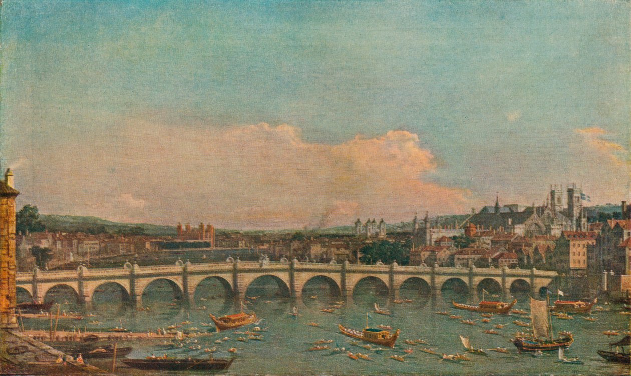 Westminster Bridge, c1746 af Giovanni Antonio Canal
