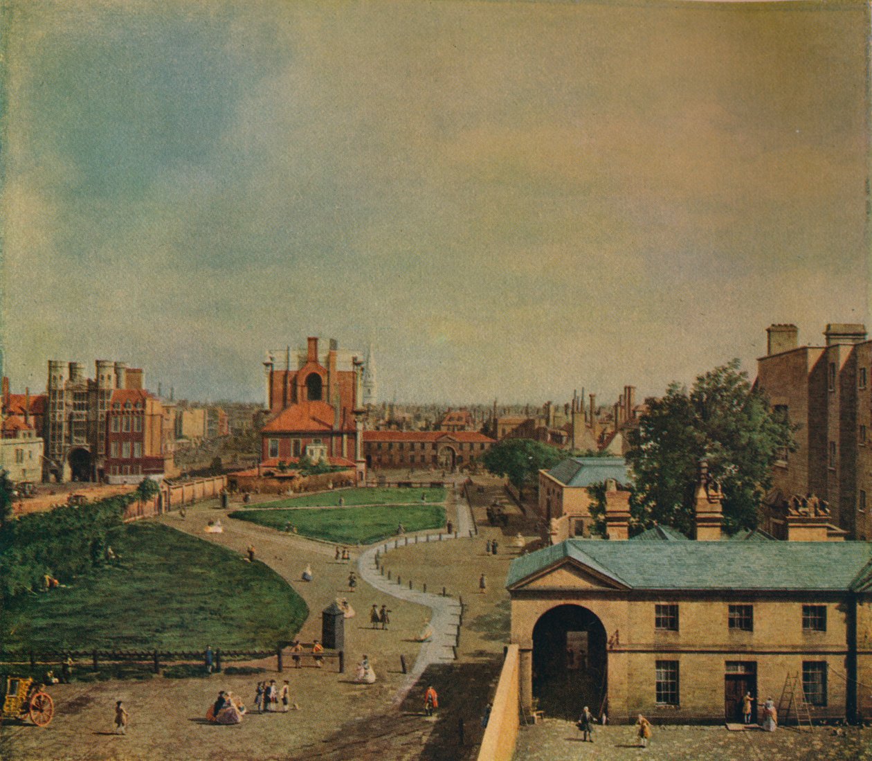 Whitehall fra Richmond House, 1746 af Giovanni Antonio Canal