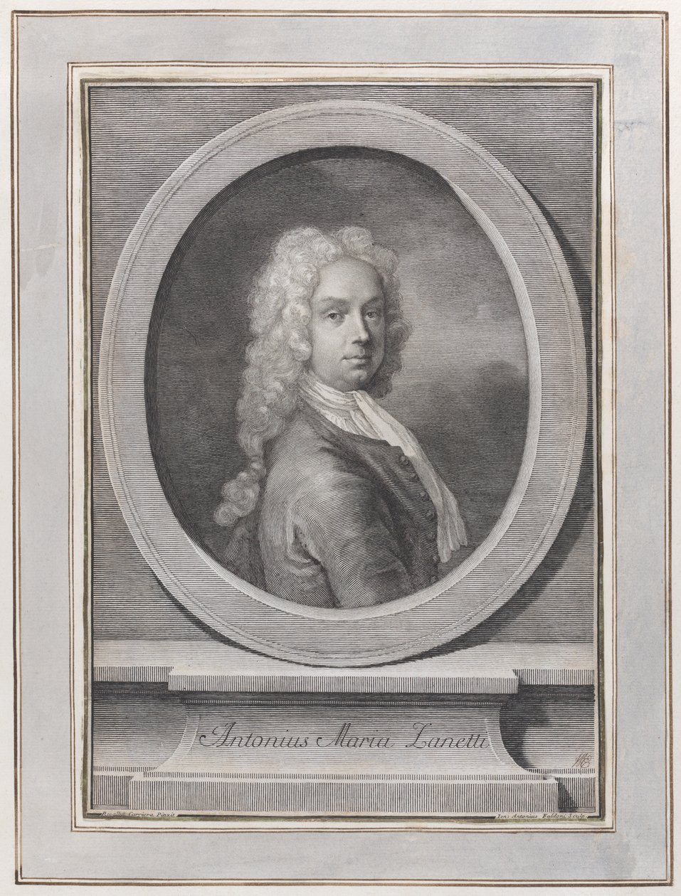 Portræt af Anton Maria Zanetti den ældre, ca. 1725. af Giovanni Antonio Faldoni