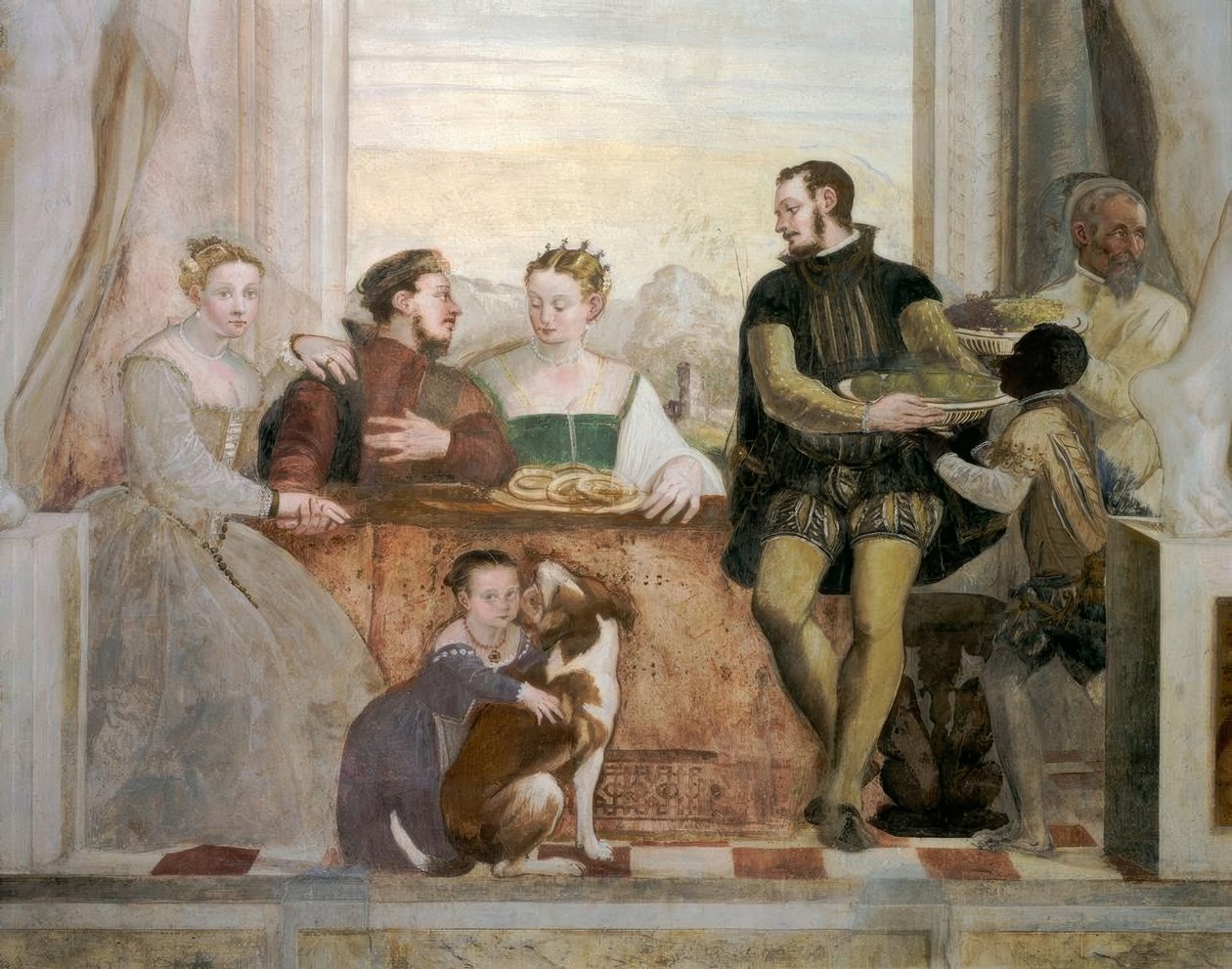 Caldogno, Villa, Das Bankett / Fasolo af Giovanni Antonio Fasolo