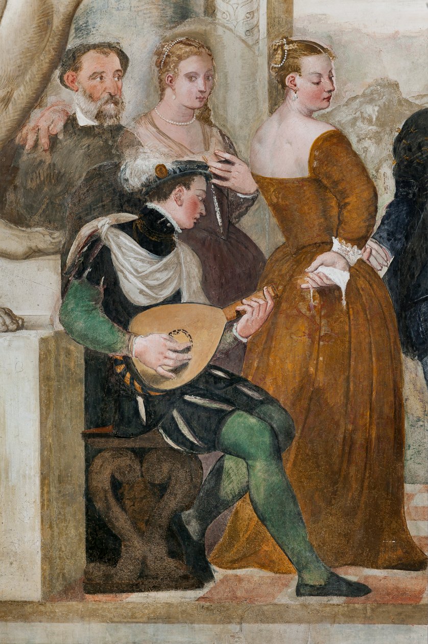 Invitation to the Dance, Main Hall, ca. 1570 (fresco) af Giovanni Antonio Fasolo
