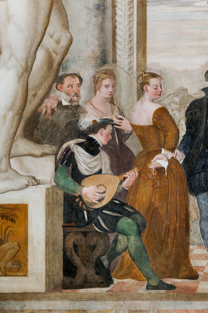 Invitation to the Dance, Main Hall, ca. 1570 (fresco) af Giovanni Antonio Fasolo