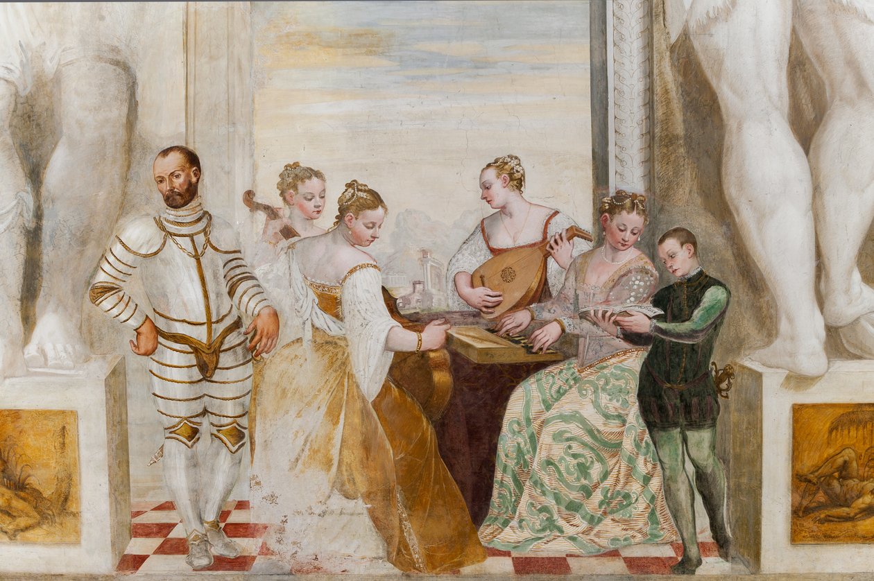 The Concert, Main Hall, ca. 1570 (fresco) af Giovanni Antonio Fasolo