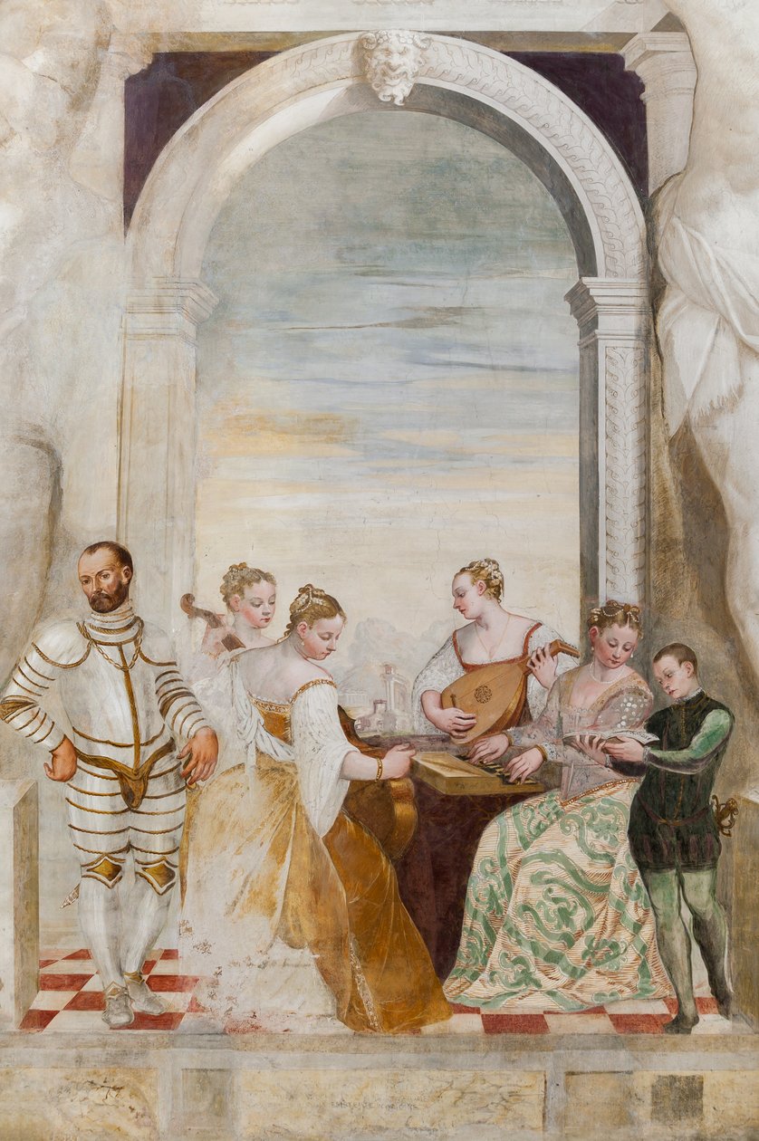 The Concert, Main Hall, ca. 1570 (fresco) af Giovanni Antonio Fasolo