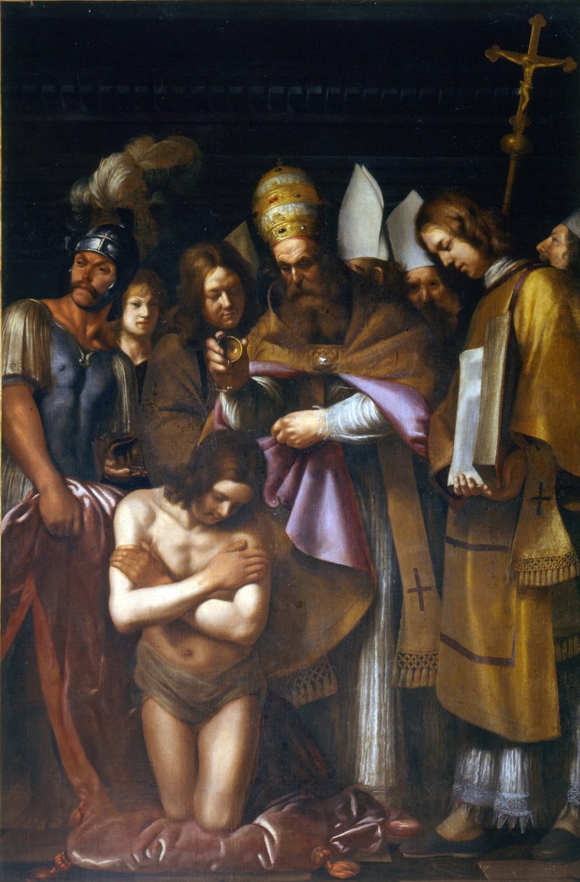 Konstantins dåb, første tredjedel af det 17. århundrede. af Giovanni Antonio Galli