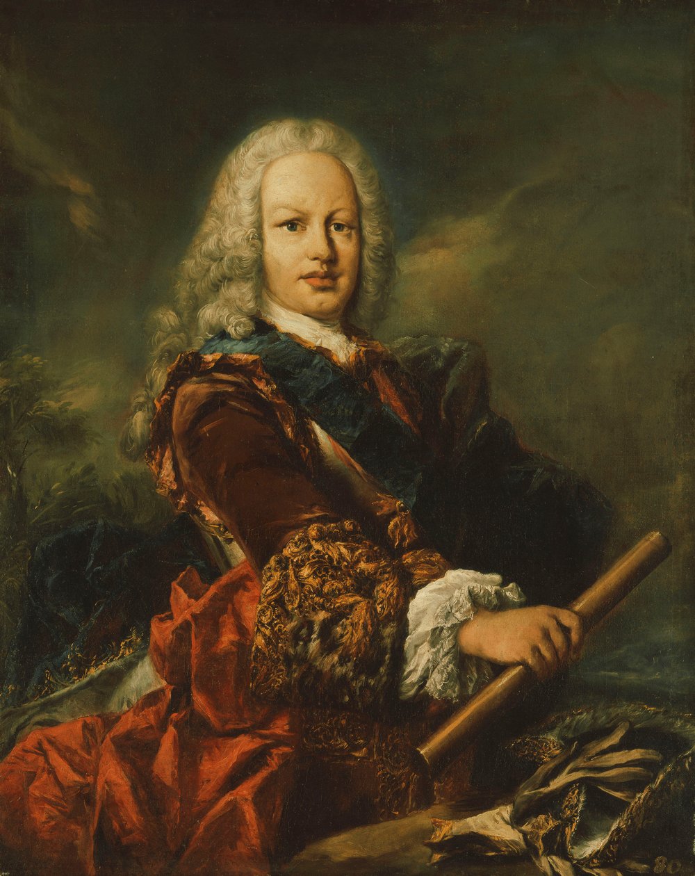 Portræt af kong Ferdinand VI af Spanien af Giovanni Antonio Guardi
