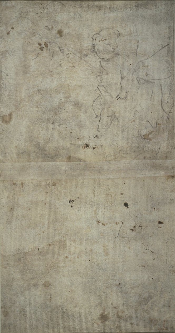 Skitse af Joseph, der holder Kristusbarnet af Giovanni Antonio Guardi