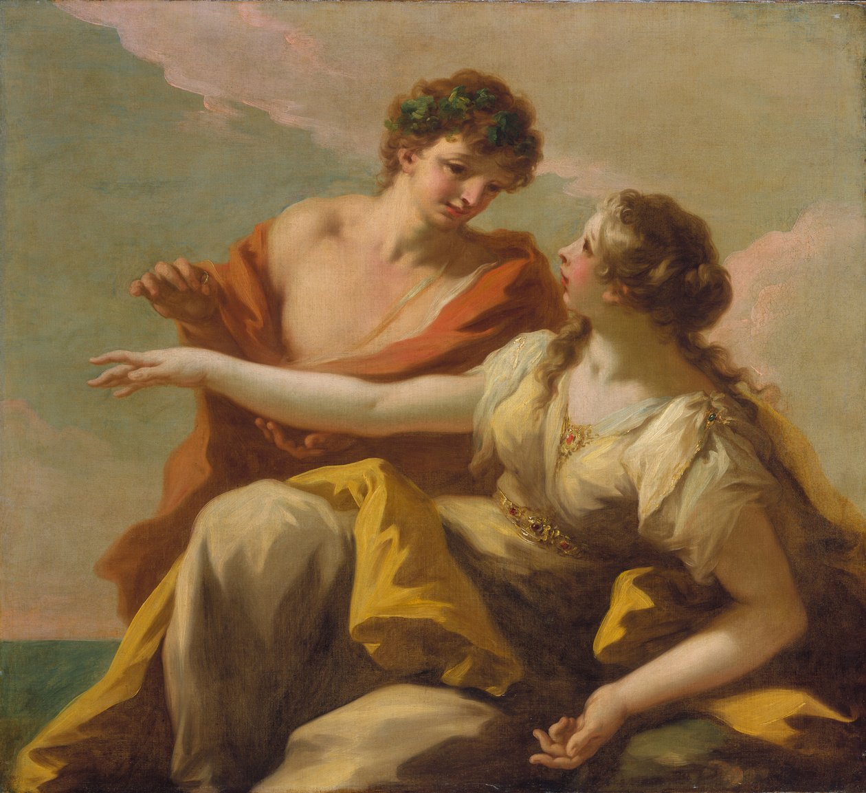Bacchus og Ariadne, ca. 1720 af Giovanni Antonio Pellegrini