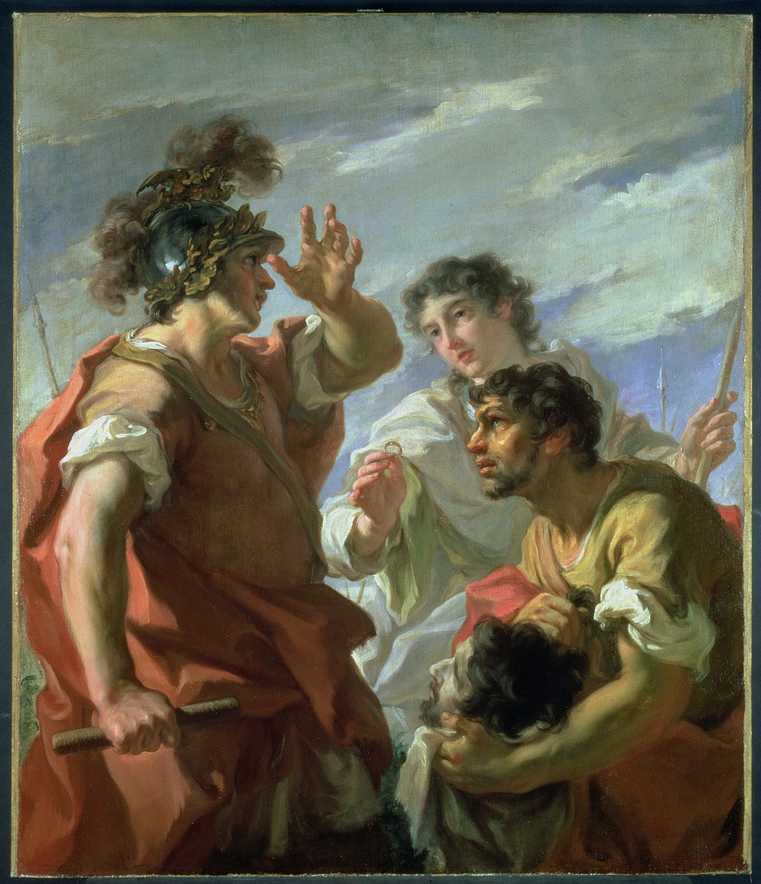 Cæsar før Alexandria, 1724-25 af Giovanni Antonio Pellegrini
