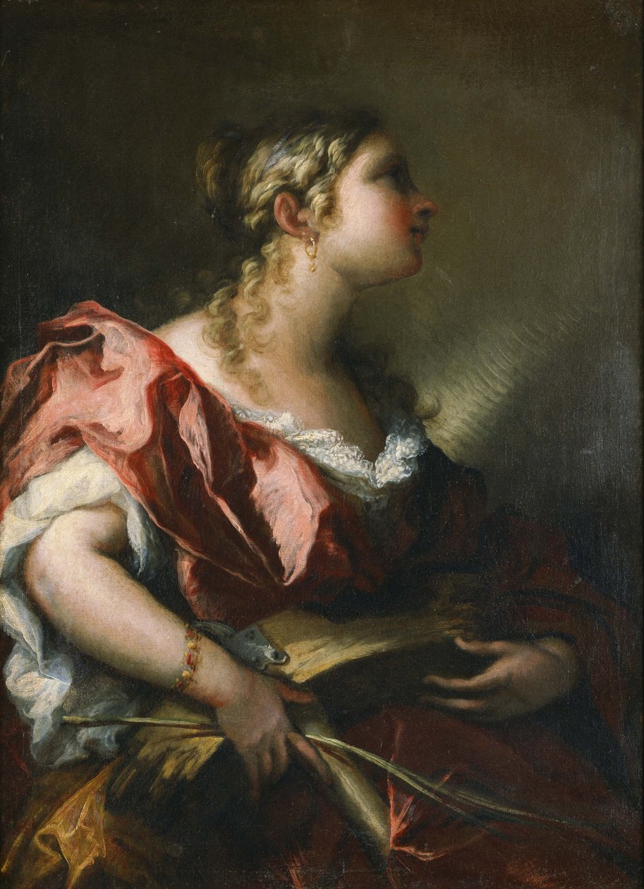 Den hellige Katarina af Alexandria af Giovanni Antonio Pellegrini