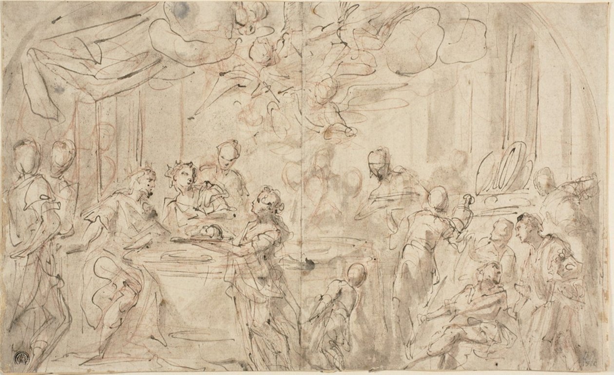 Salome med Johannes Døberens Hoved før Herodes af Giovanni Antonio Pellegrini