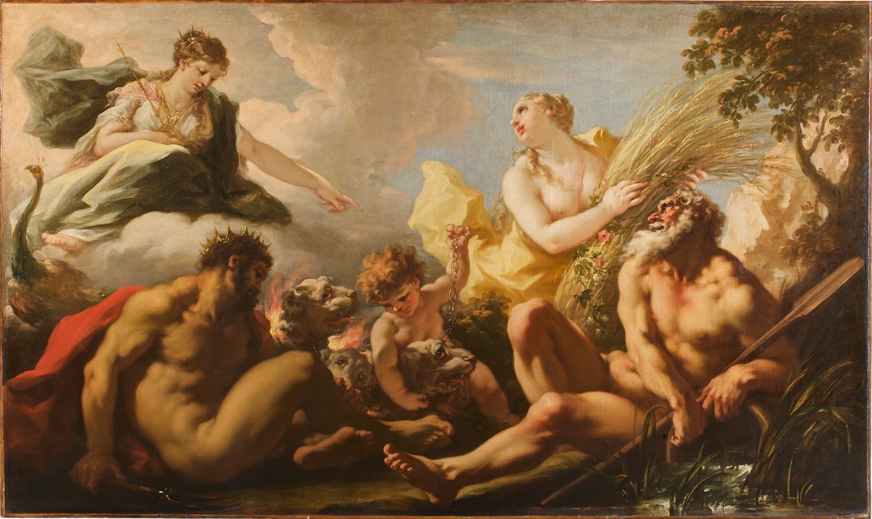De fire elementer i Brygning, 1717. af Giovanni Antonio Pellegrini