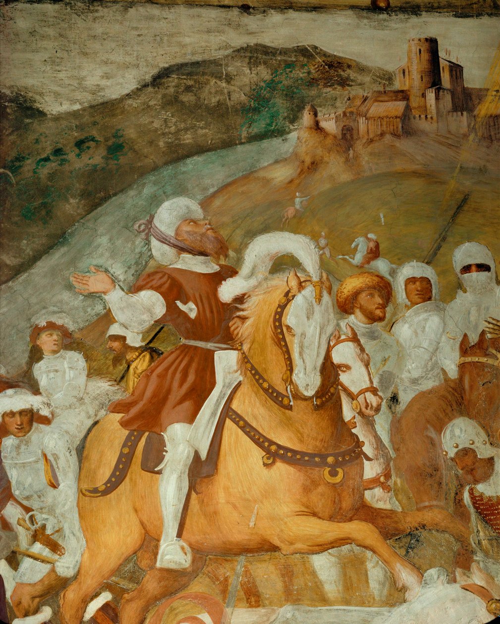 En af Sankt Pauls ledsagere blev skræmt af lyset af Giovanni Antonio Pordenone