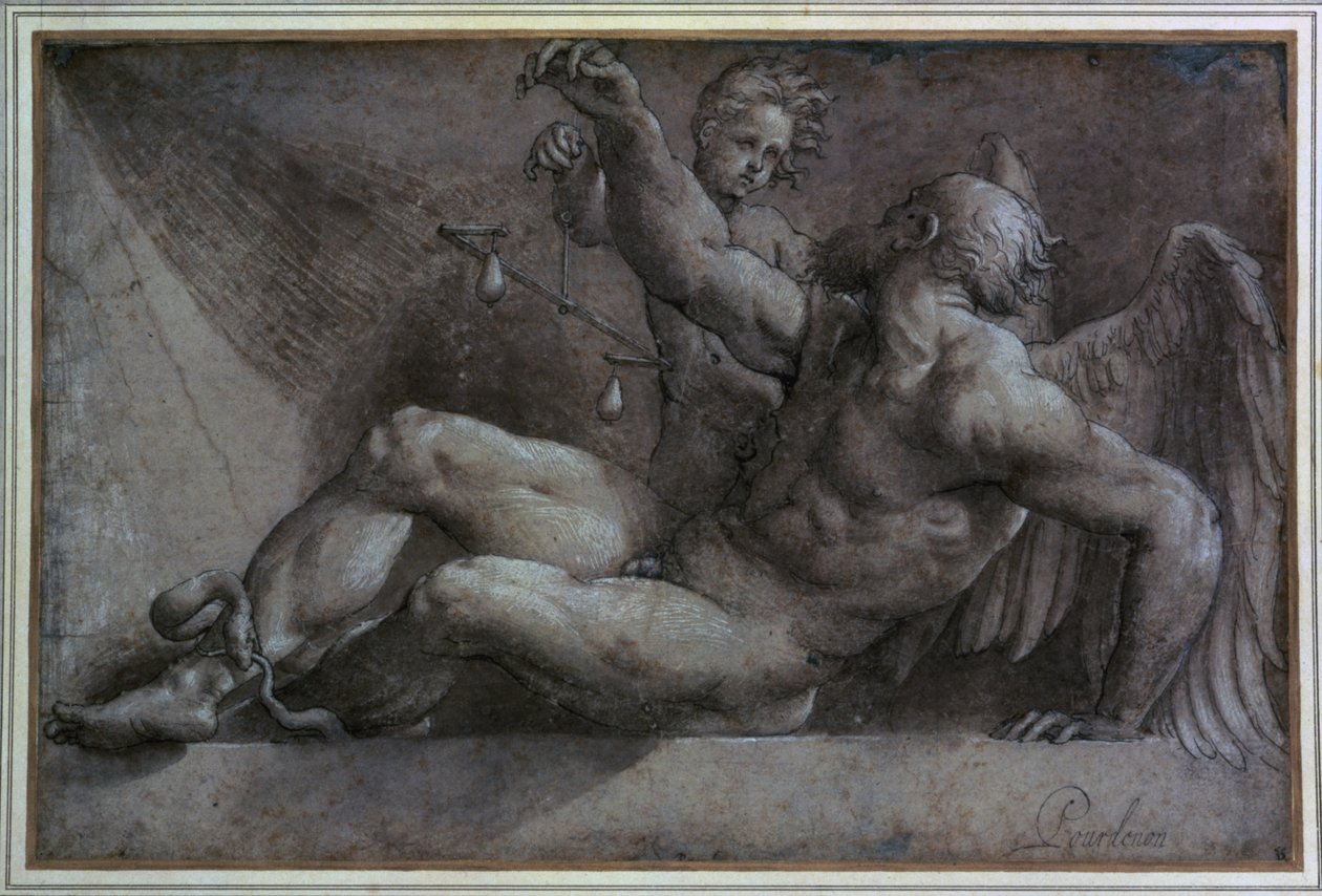 Allegori af tiden af Giovanni Antonio Pordenone