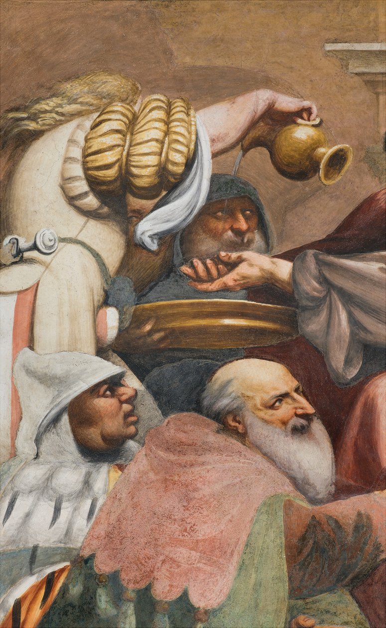Central Aave, tredje spænd syd, klatre til Golgata, Il Pordenone af Giovanni Antonio Pordenone