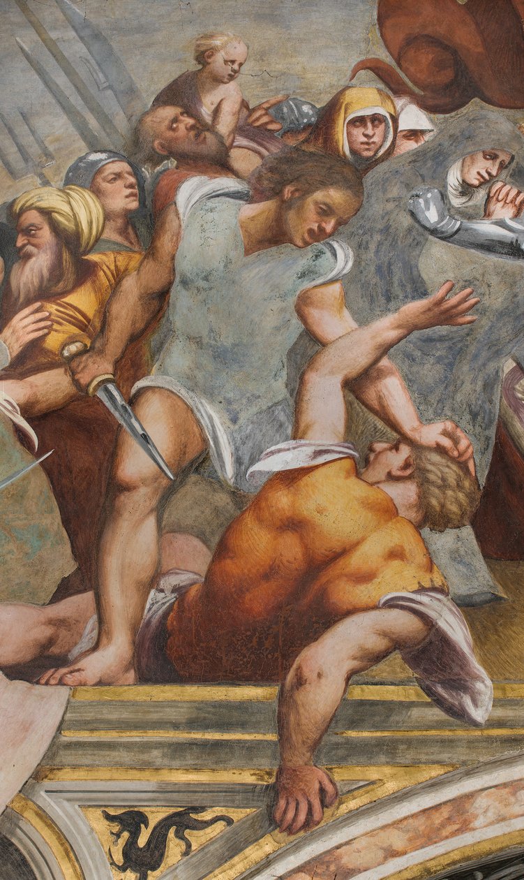Central Aisle, First South Span, Kristus naglet til korset, Pordenone af Giovanni Antonio Pordenone