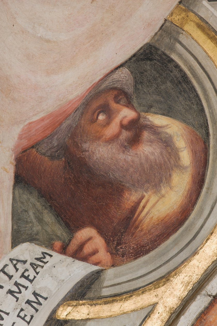 Central Ave, Plume First Span South, IL Pordenone 1520, Buste with Prophet af Giovanni Antonio Pordenone