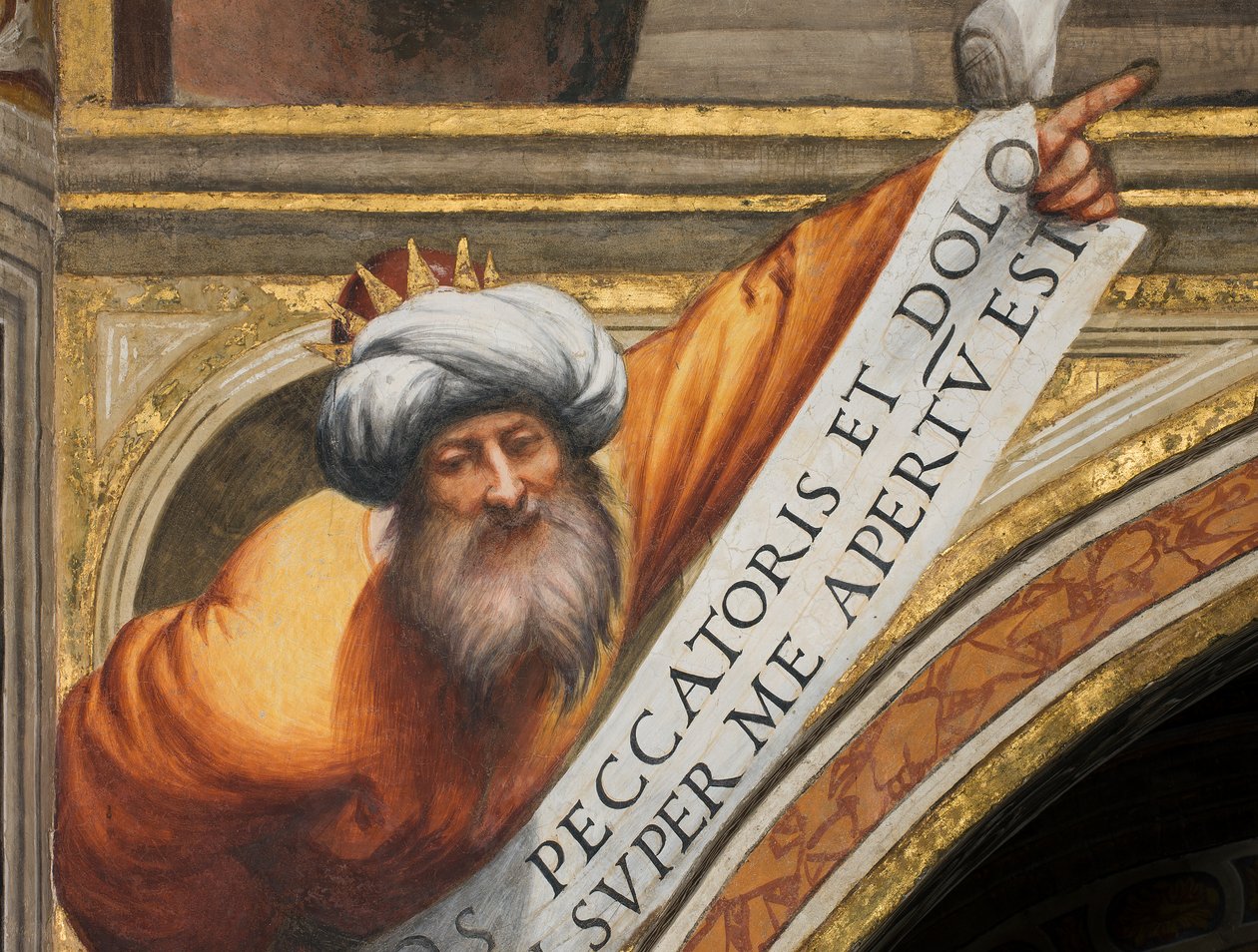 Central Nave, Plume Third Span South, IL Pordenone 1520, Buste with Prophet af Giovanni Antonio Pordenone