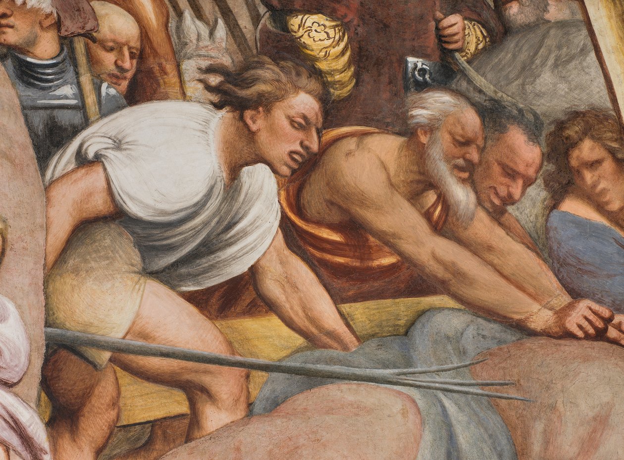 Centralskib, Andet Sydspan, Jesus falder under korset, Il Pordenone af Giovanni Antonio Pordenone