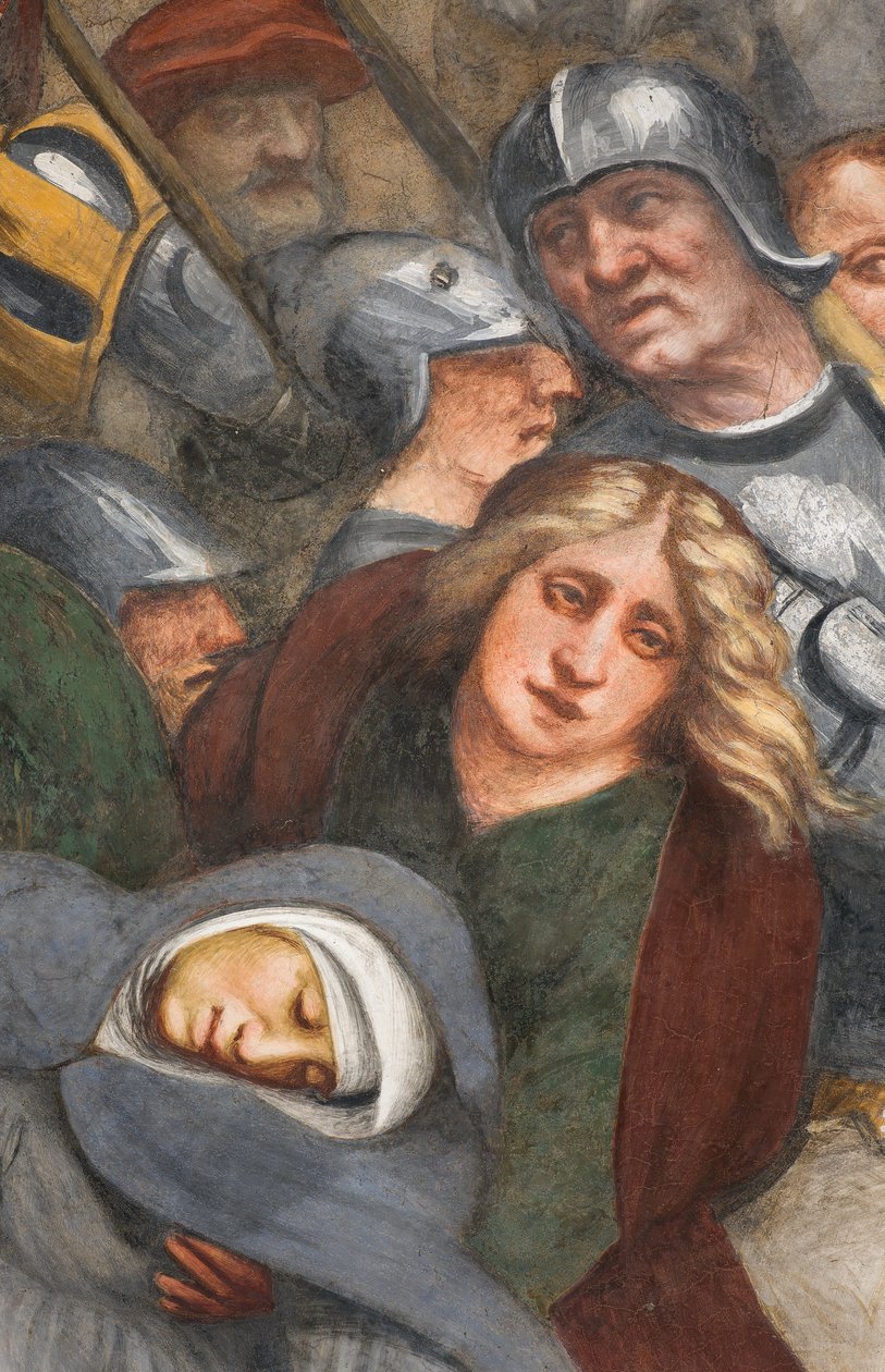 Centralskib, Andet Sydspan, Jesus falder under korset, Il Pordenone af Giovanni Antonio Pordenone