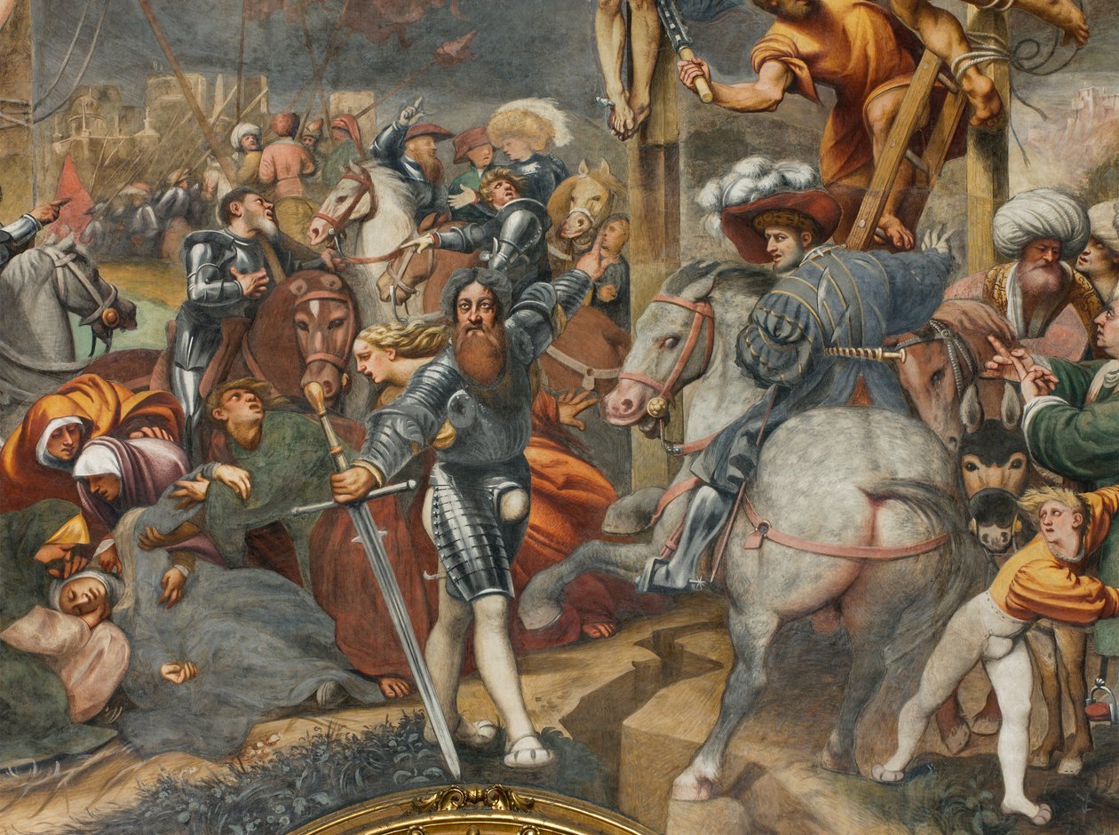 Counterfaccata, IL Pordenone, Crucifixion 1520-21, Detail af Giovanni Antonio Pordenone