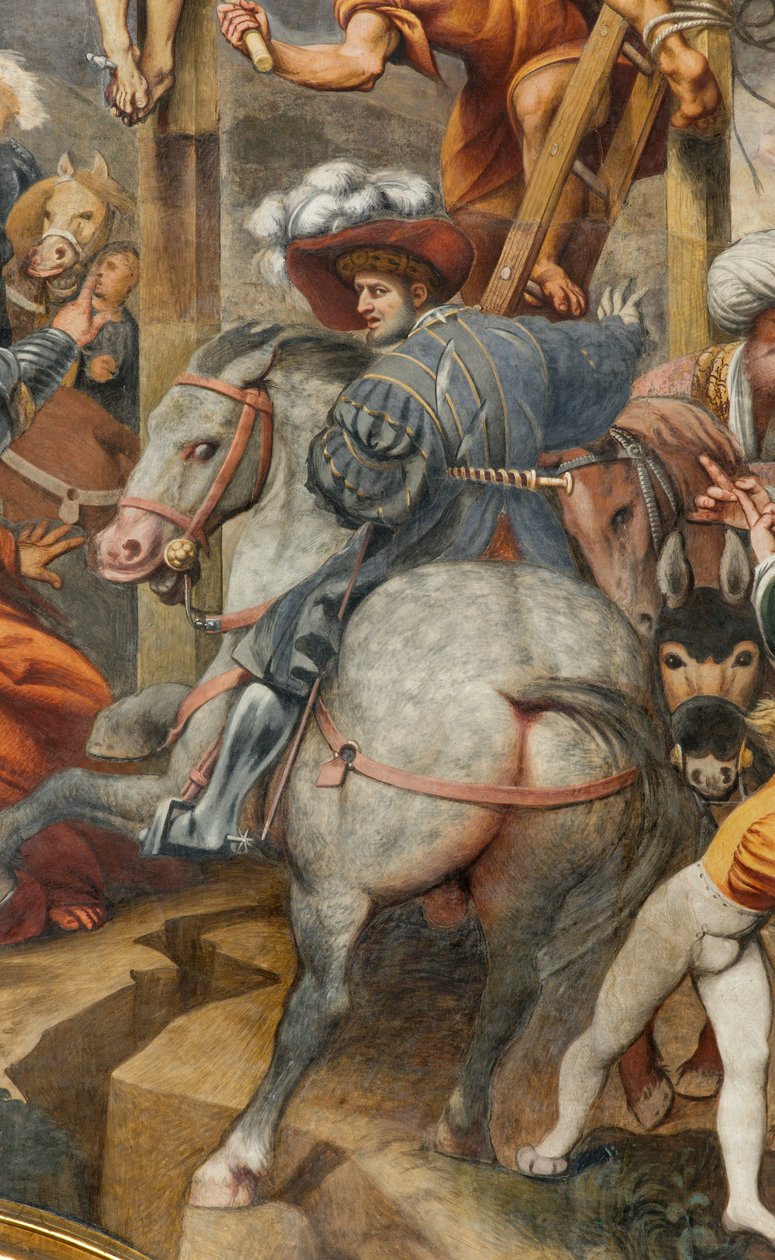 Counterfaccata, IL Pordenone, Crucifixion 1520-21, Detail af Giovanni Antonio Pordenone