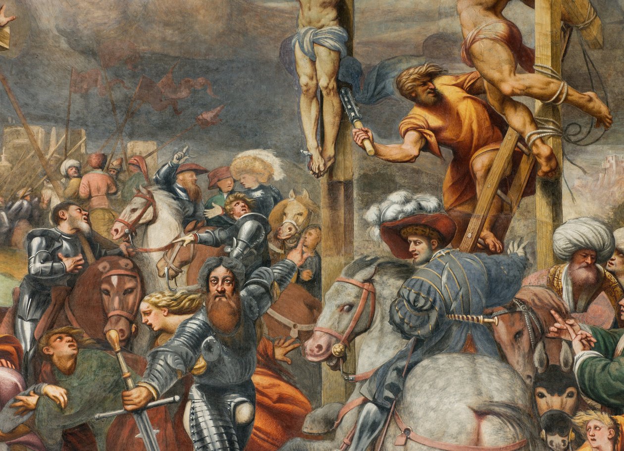 Counterfaccata, IL Pordenone, Crucifixion 1520-21, Detail af Giovanni Antonio Pordenone