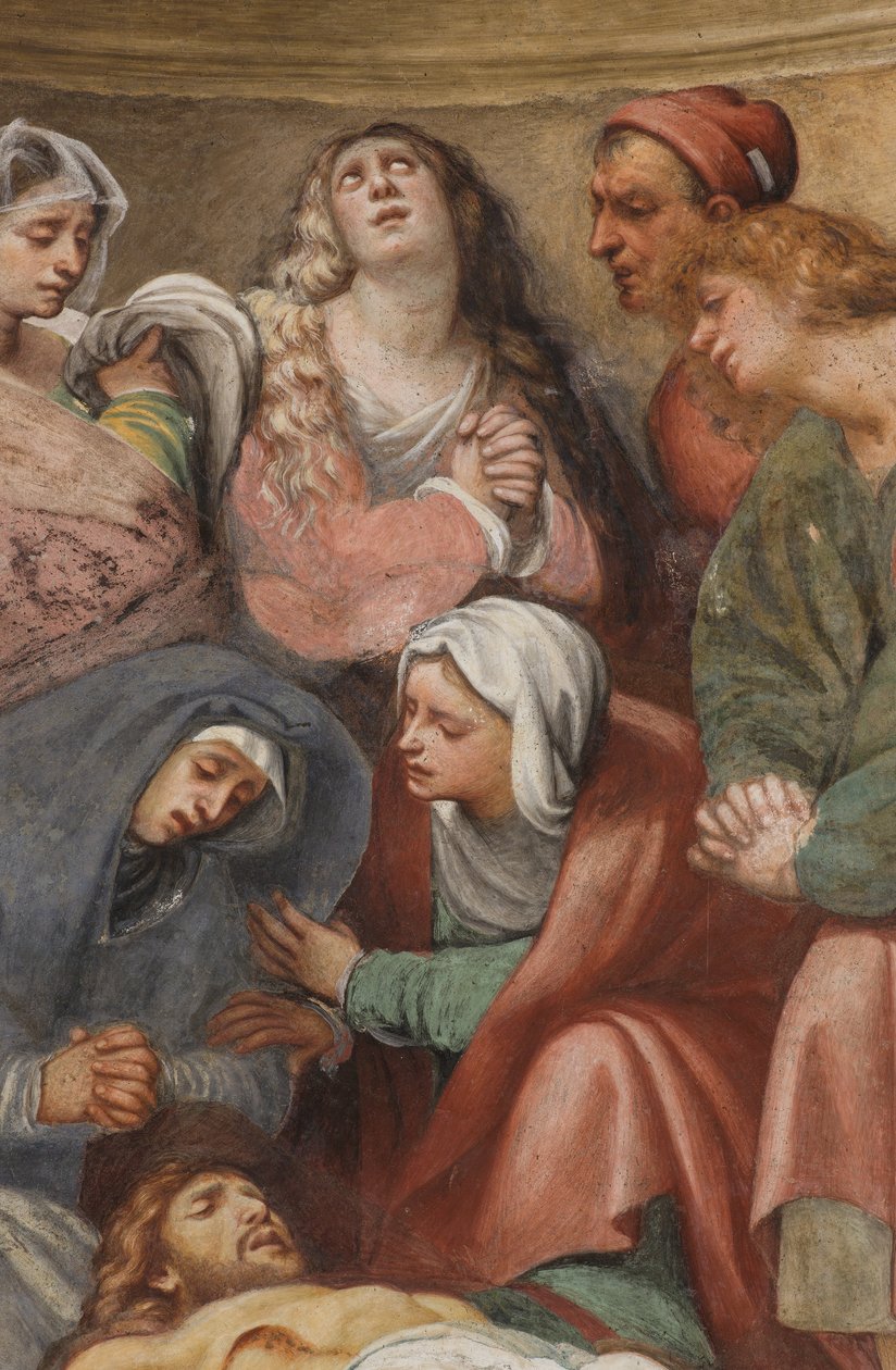 Counterfacata, IL Pordenone, Deposition 1522, Detail af Giovanni Antonio Pordenone