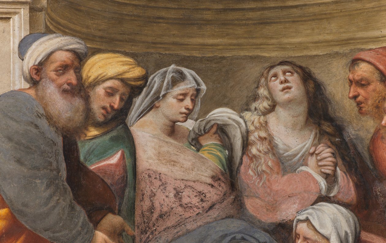 Counterfaccata, IL Pordenone, Deposition 1522, Detail af Giovanni Antonio Pordenone