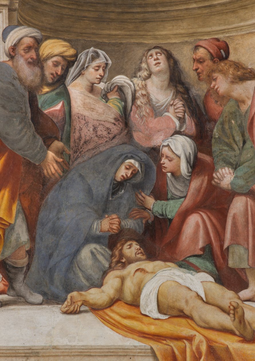 Counterfaccata, IL Pordenone, Deposition 1522, Detail af Giovanni Antonio Pordenone